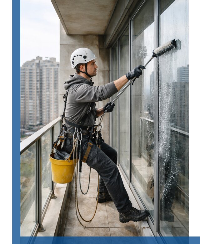 Профессиональная мойка балконного остекления в Балакове