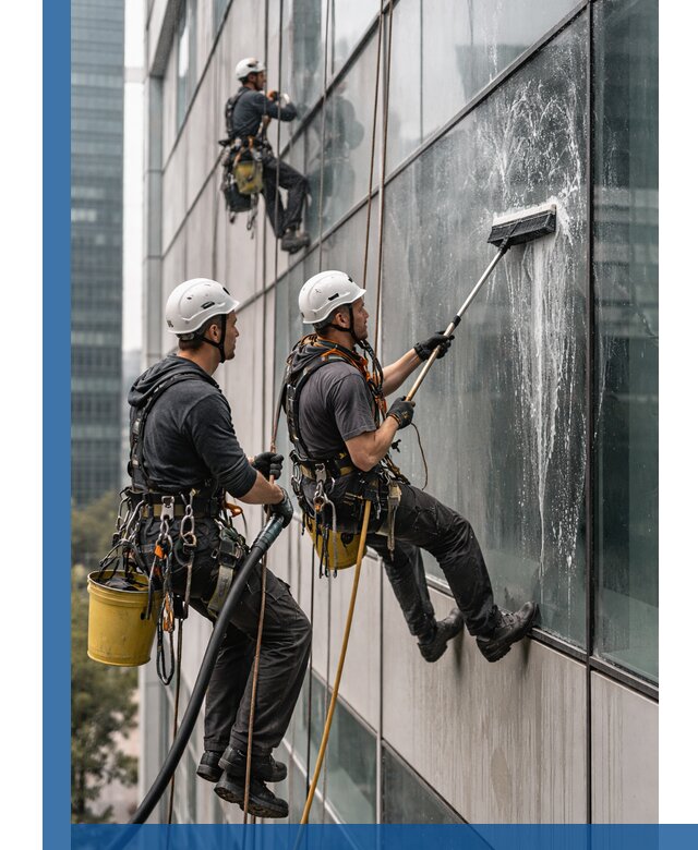 Профессиональная высотная мойка фасадов зданий в Балакове