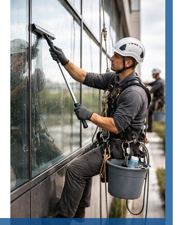 Мойка стеклянных фасадов в Балакове от 204 р. | ВЫСОТНИК-Блк