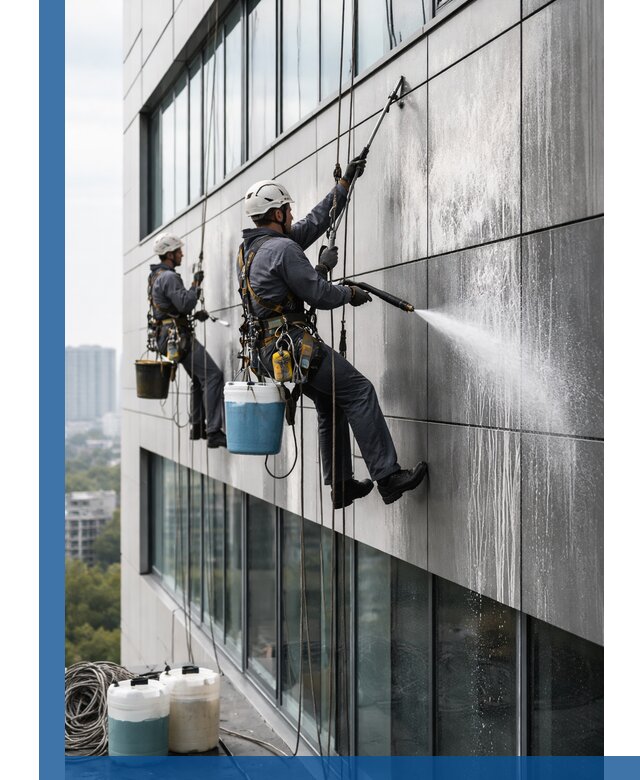 Профессиональная мойка вентилируемых фасадов в Балакове