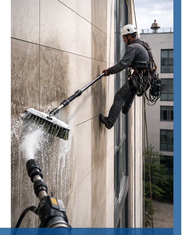 Мойка фасада из керамогранита в Балакове от 305 р. | ВЫСОТНИК-Блк