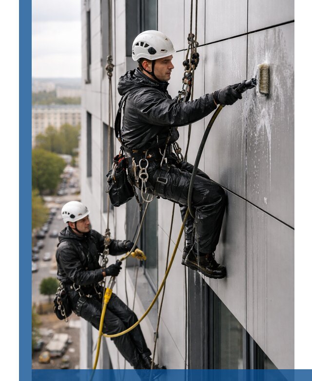 Профессиональная мойка фасада из композита в Балакове