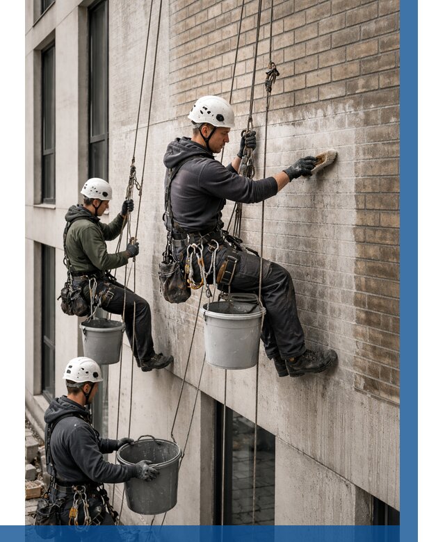 Удаление высолов с фасада в Балакове от 254 р. | ВЫСОТНИК-Блк