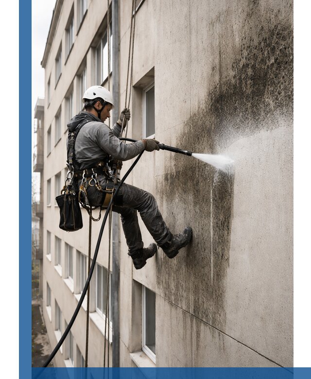 Профессиональная очистка фасадов от плесени в Балакове