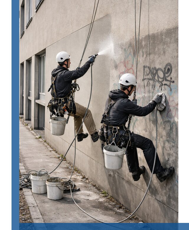 Антиграффити покрытие фасада с защитой от надписей в Балакове