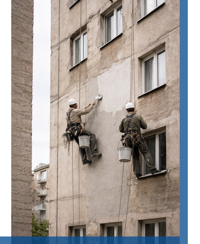 Косметический ремонт фасада в Балакове от 1119 р. | ВЫСОТНИК-Блк