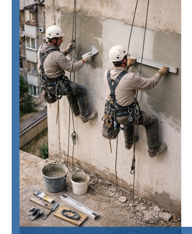 Комплексный ремонт штукатурного фасада с гарантией в Балакове