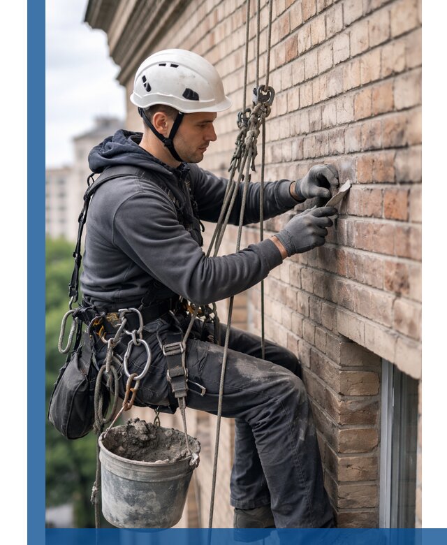 Качественный ремонт кирпичной кладки фасада в Балакове с гарантией