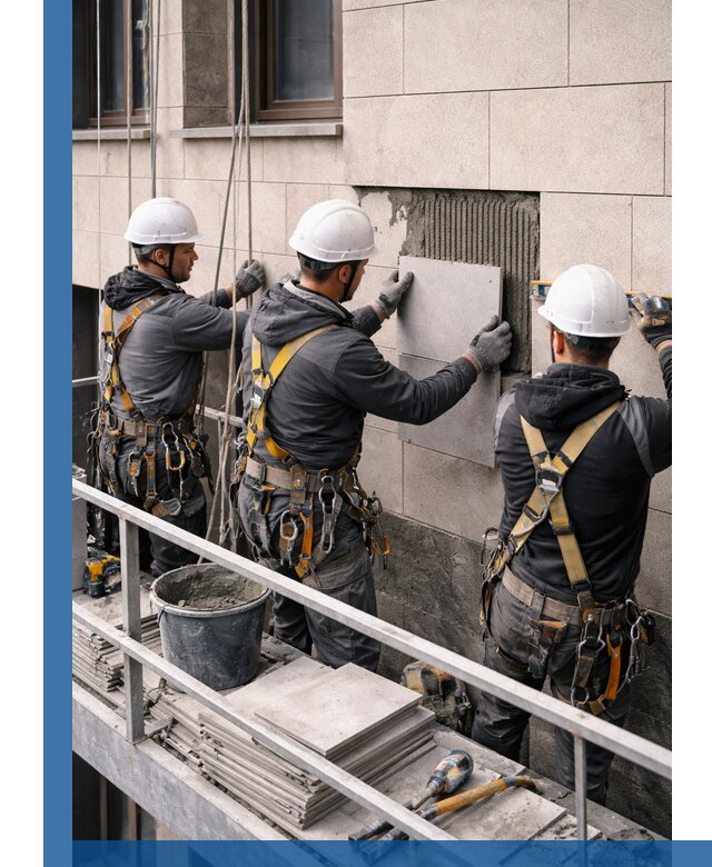 Ремонт облицовки фасада плиткой в Балакове с гарантией