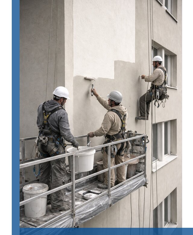 Покраска оштукатуренного фасада в Балакове под ключ с гарантией