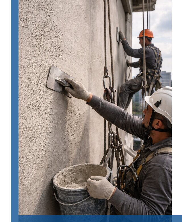 Декоративная штукатурка фасада с утеплением и защитой в Балакове