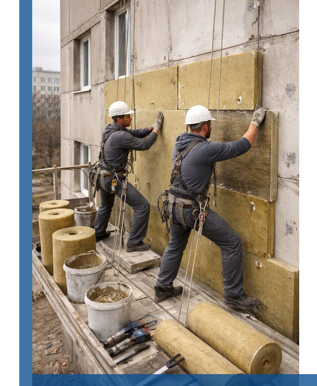 Утепление фасада минватой в Балакове под ключ с гарантией