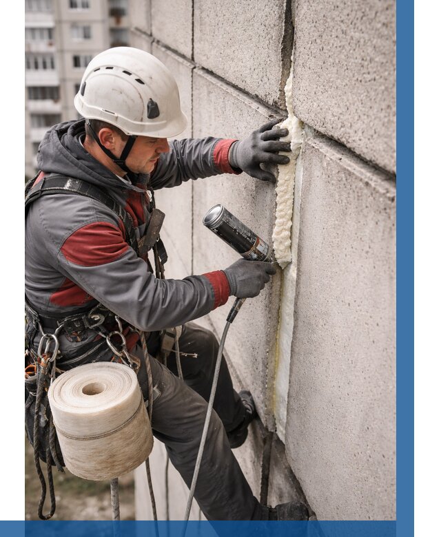 Утепление межпанельных швов в Балакове от 712 р. | ВЫСОТНИК-Блк