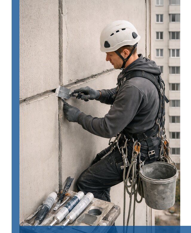 Ремонт межпанельных швов в Балакове герметизация и восстановление