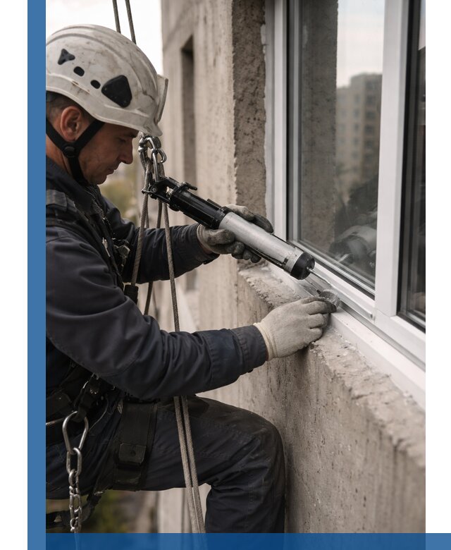 Герметизация оконных швов снаружи в Балакове профессионально