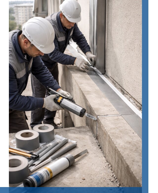 Герметизация примыкания балкона в Балакове от 4580 р. | ВЫСОТНИК-Блк