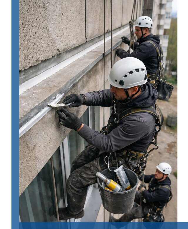 Герметизация примыкания балкона в Балакове под ключ с гарантией