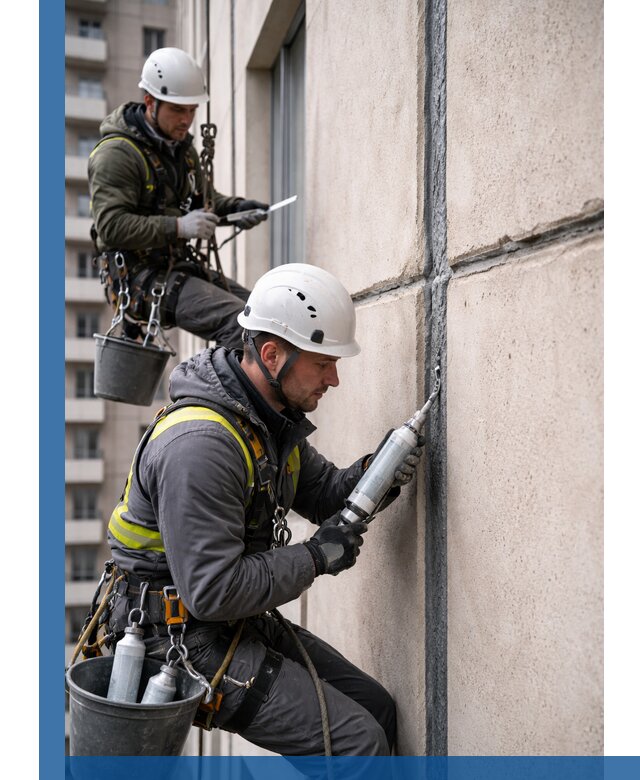 Герметизация деформационных швов фасада в Балакове качественно