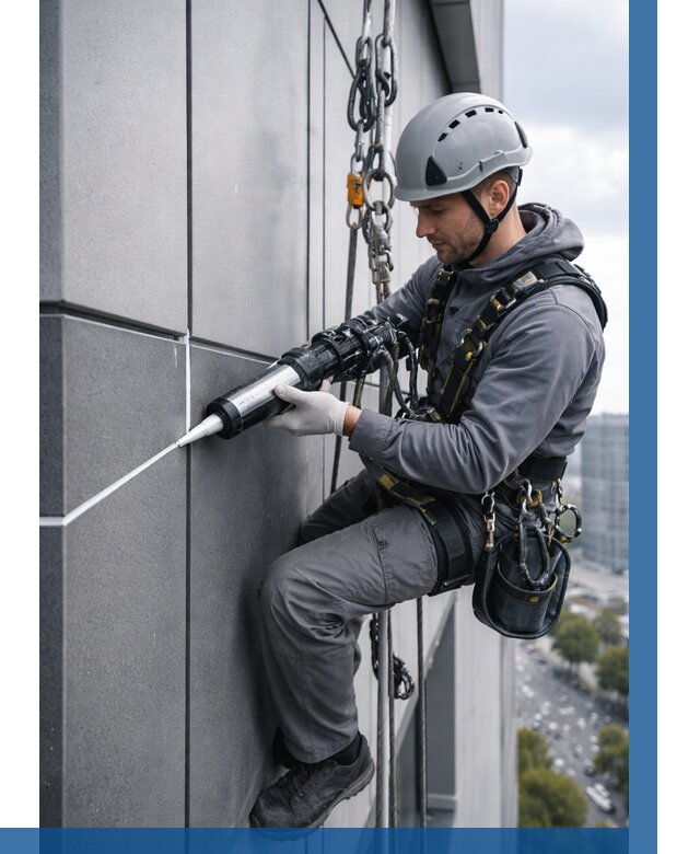 Герметизация стыков фасадных панелей в Балакове от 6615 р.| ВЫСОТНИК-Блк