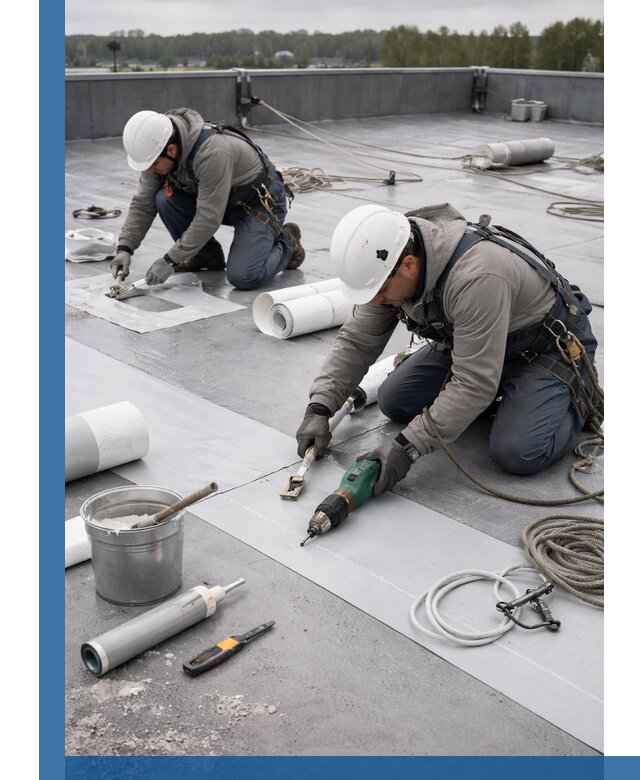 Ремонт мембранной кровли в Балакове качественно и с гарантией