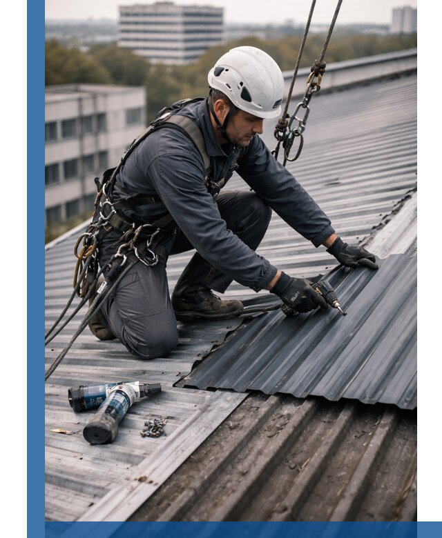 Ремонт профнастила на кровле в Балакове, работы под ключ