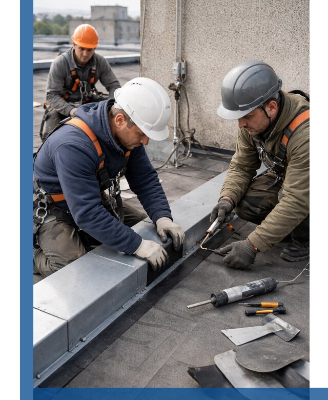 Ремонт кровельных примыканий в Балакове профессионально