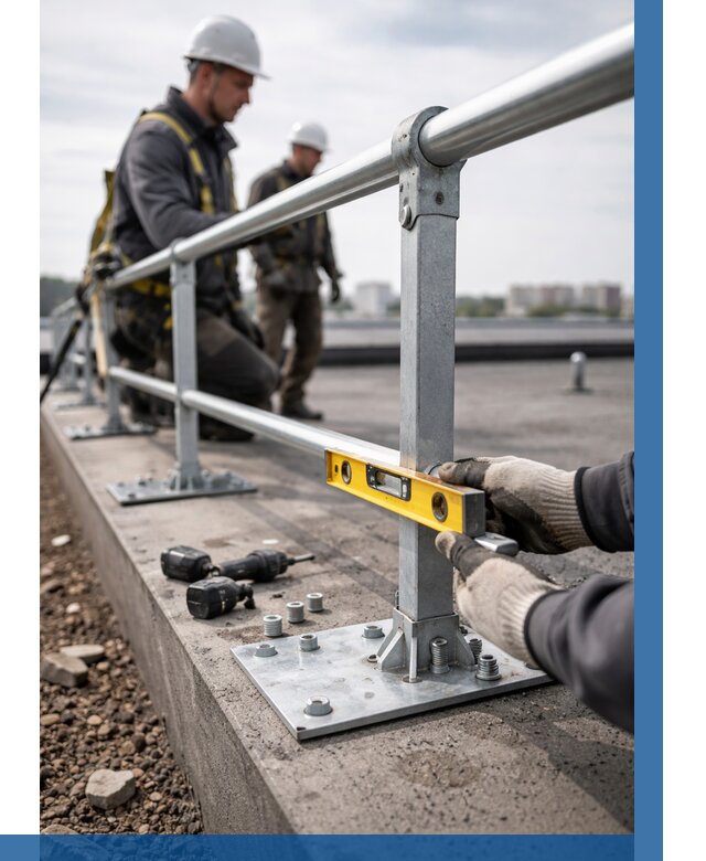 Монтаж кровельного ограждения в Балакове от 1221 р. | ВЫСОТНИК-Блк