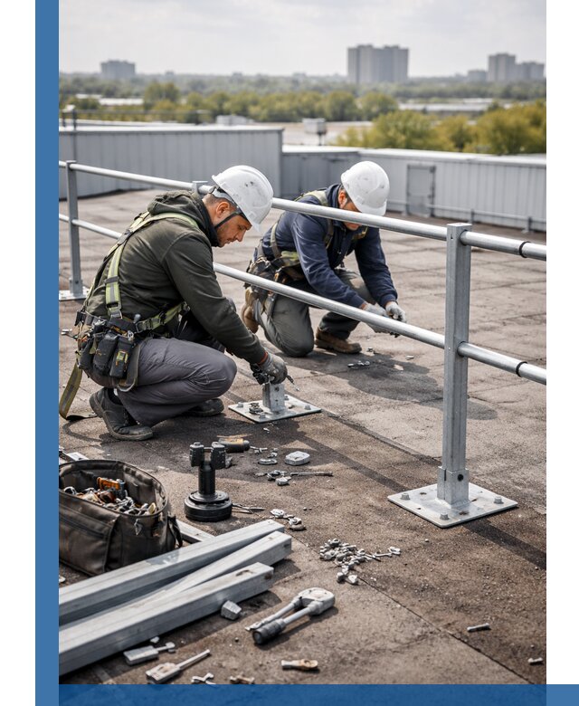 Монтаж кровельного ограждения в Балакове под ключ с гарантией