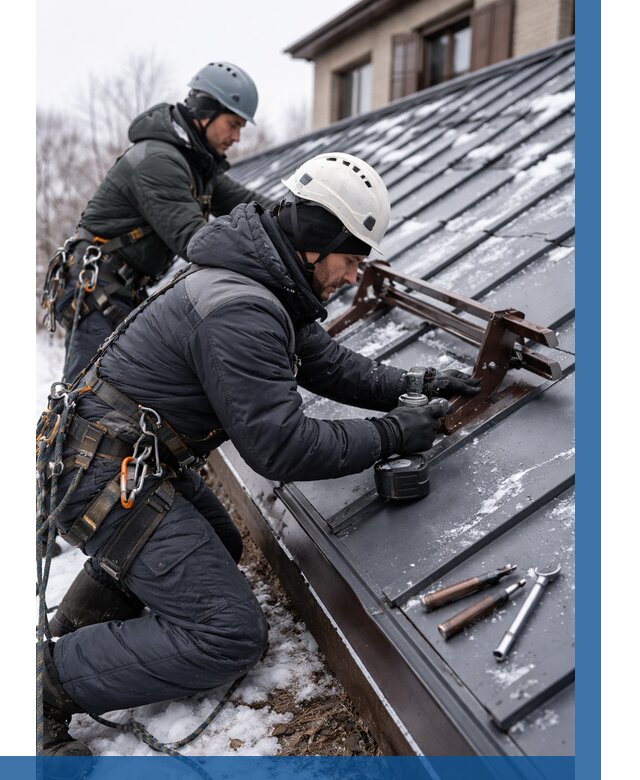 Монтаж снегозадержателей в Балакове от 458 р. | ВЫСОТНИК-Блк