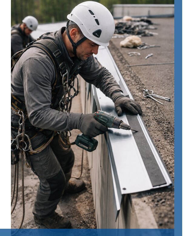 Монтаж капельника на кровле в Балакове от 305 р. | ВЫСОТНИК-Блк