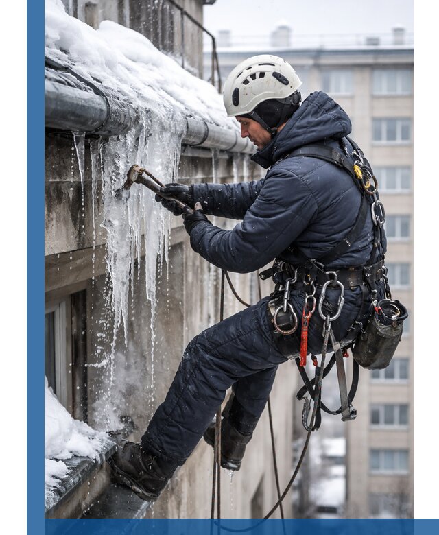 Удаление наледи и чистка водостоков в Балакове оперативно и безопасно