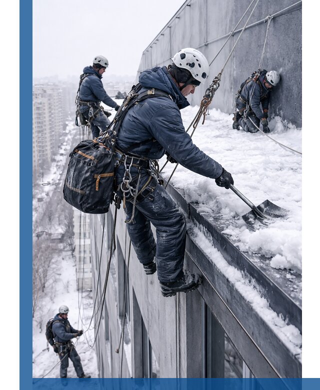 Абонентское обслуживание кровли зимой в Балакове регулярный уход