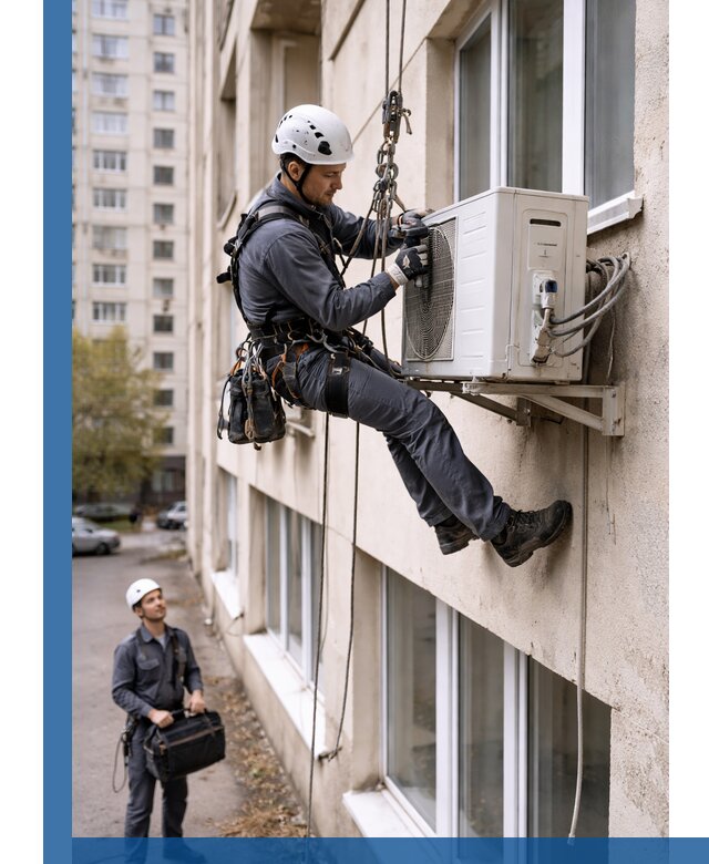 Демонтаж внешнего блока кондиционера в Балакове профессионально