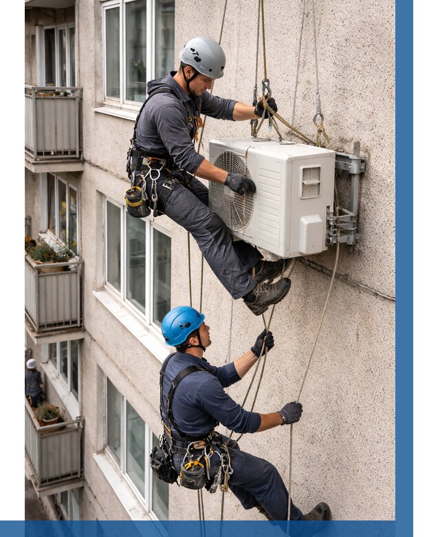 Перенос внешнего блока кондиционера в Балакове от 9159 р.| ВЫСОТНИК-Блк