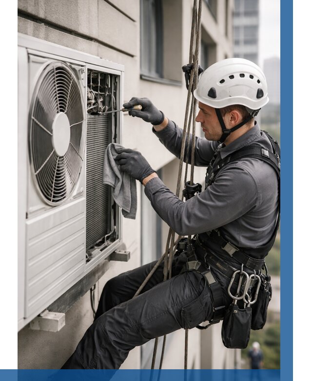 Обслуживание внешнего блока кондиционера в Балакове от 2748 р.ВЫСОТНИК-Блк