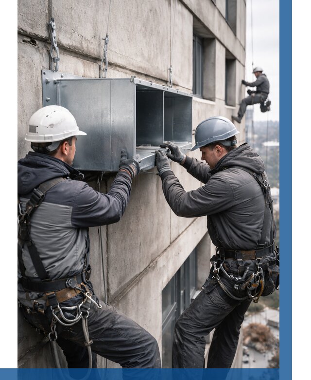 Монтаж вентиляционных коробов в Балакове от 3053 р. | ВЫСОТНИК-Блк