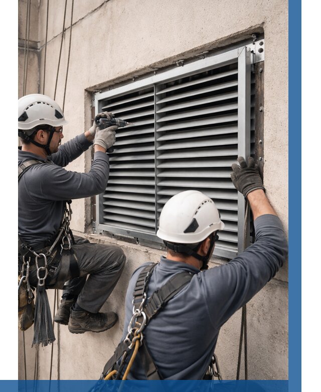 Монтаж вентиляционных решеток в Балакове от 4580 р. | ВЫСОТНИК-Блк