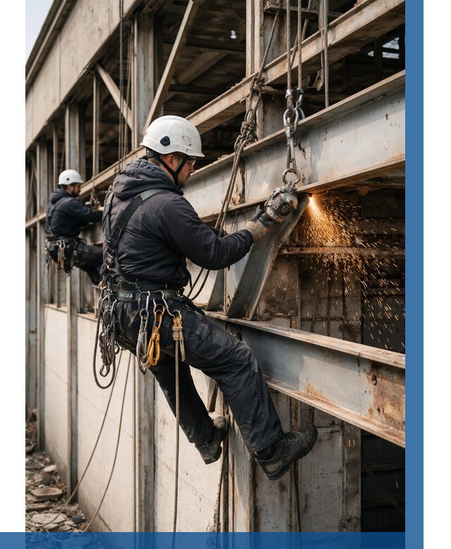 Демонтаж металлоконструкций на высоте в Балакове от 6615р. |ВЫСОТНИК-Блк