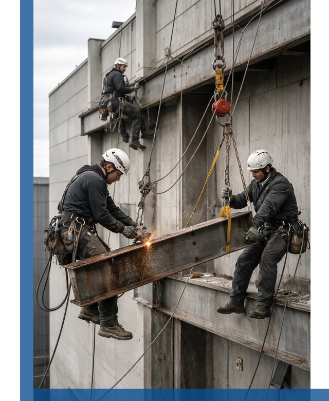 Демонтаж металлоконструкций на высоте в Балакове под ключ