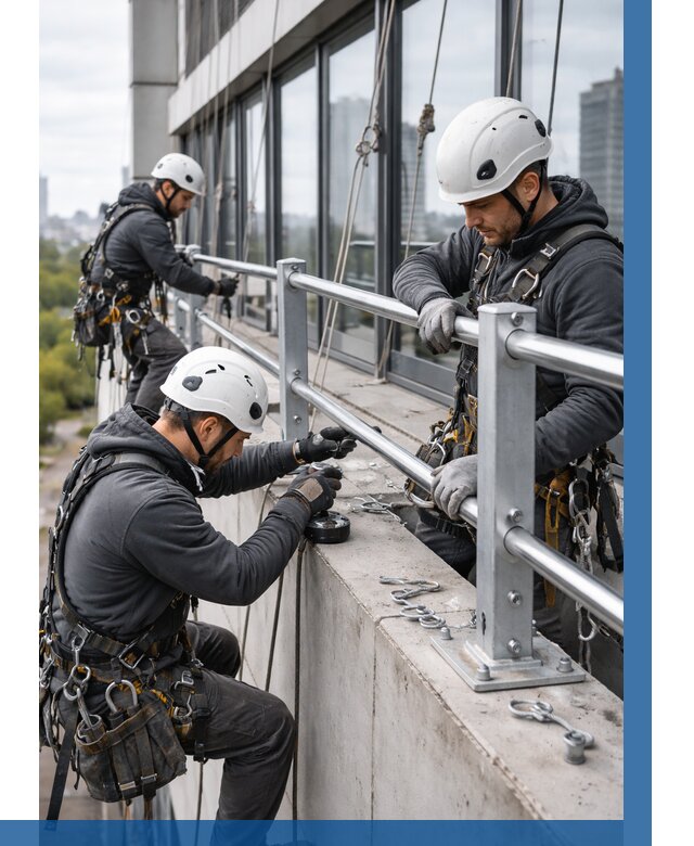 Монтаж ограждений на высоте в Балакове, от 1221 р. | ВЫСОТНИК-Блк