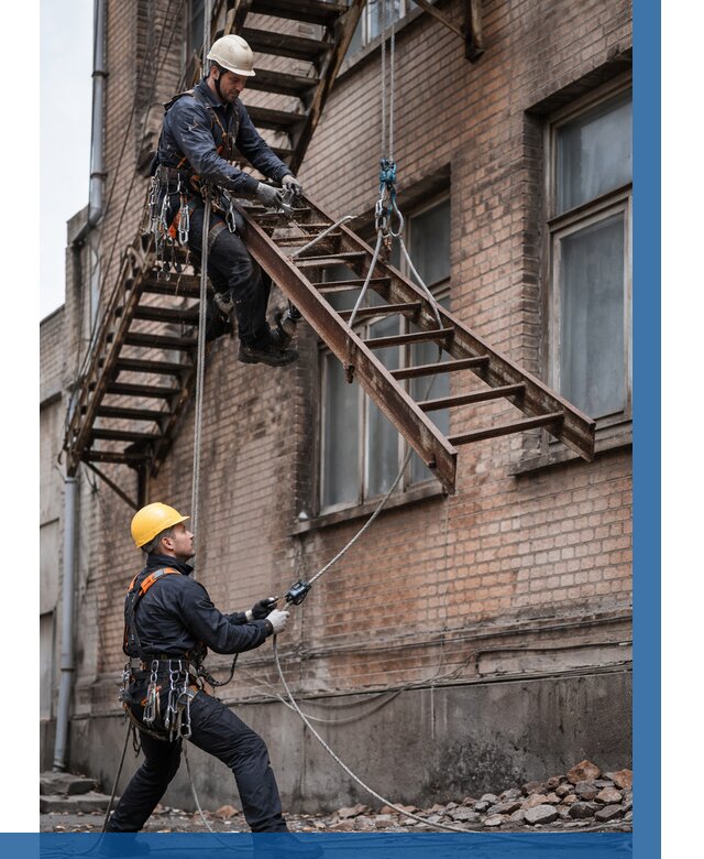 Демонтаж пожарной лестницы в Балакове от 12212 р. | ВЫСОТНИК-Блк