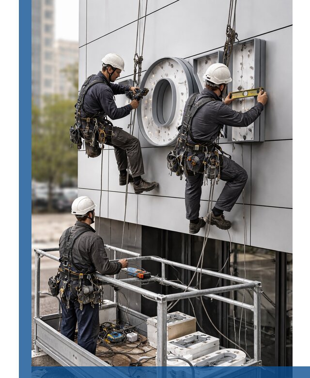 Профессиональный монтаж световых букв в Балакове под ключ