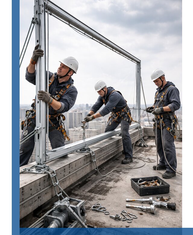 Монтаж крышных рекламных конструкций под ключ в Балакове