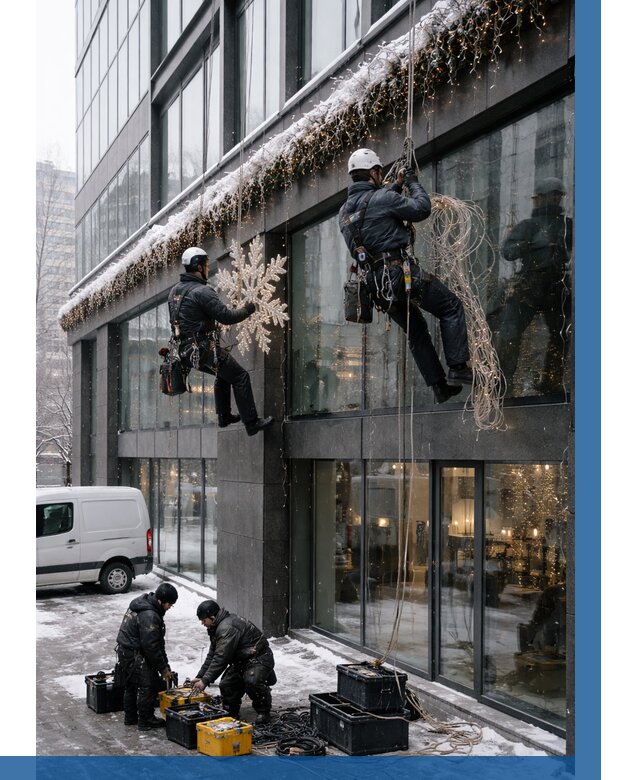 Демонтаж новогоднего оформления в Балакове от 5597 р. | ВЫСОТНИК-Блк