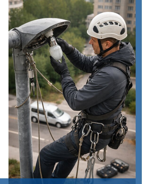 Замена ламп на высоте в Балакове от 2544 р. | ВЫСОТНИК-Блк