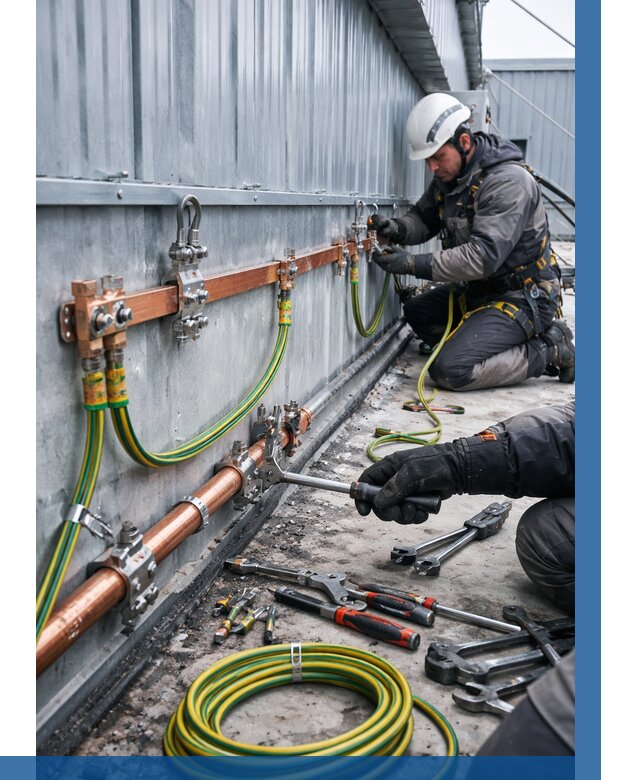 Монтаж заземления здания в Балакове от 25443 р. | ВЫСОТНИК-Блк