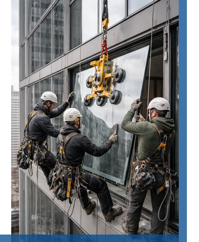 Фасадное остекление зданий под ключ в Балакове от 10177 р. | ВЫСОТНИК-Блк