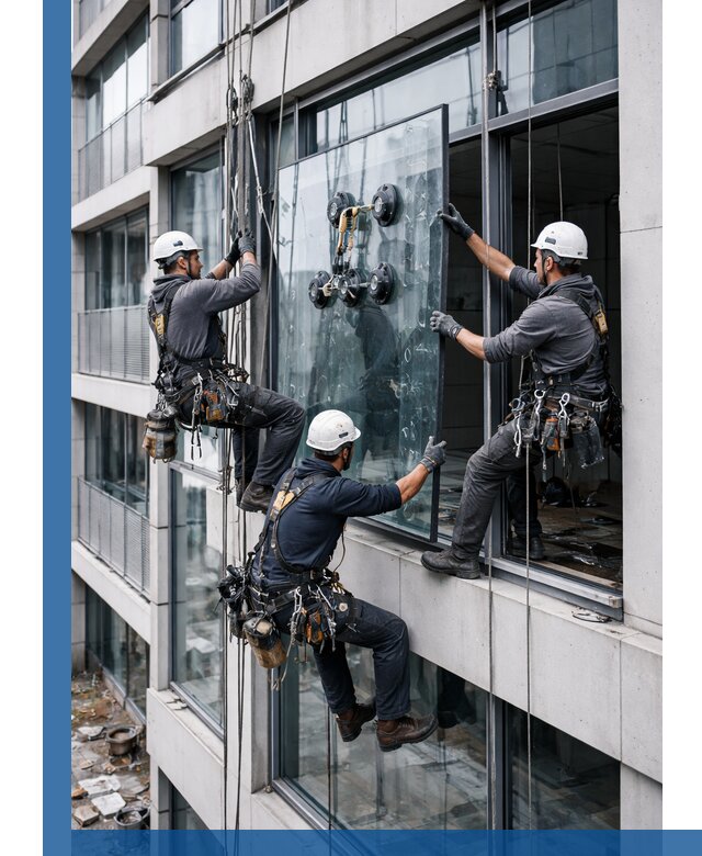Фасадное остекление и монтаж витражей зданий в Балакове под ключ