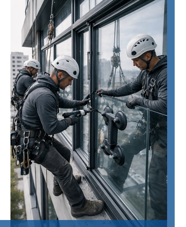 Витражное остекление зданий в Балакове от 3562 р. | ВЫСОТНИК-Блк