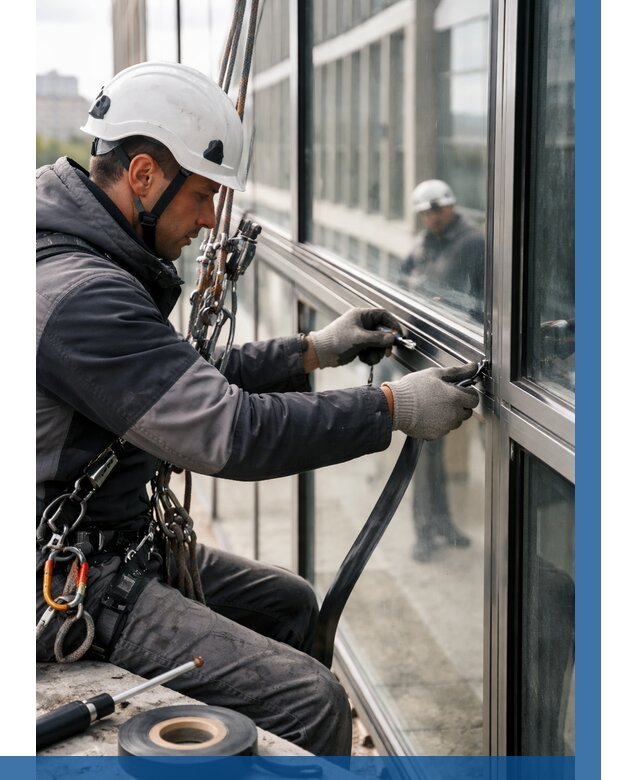 Ремонт витражных конструкций в Балакове от 3562 р. | ВЫСОТНИК-Блк